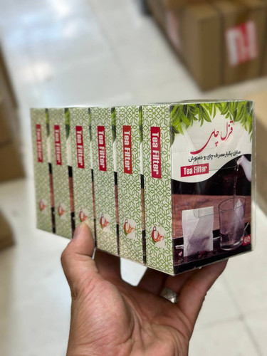 فیلتر چای بسته ای قزل چای بسته۶۰عددی