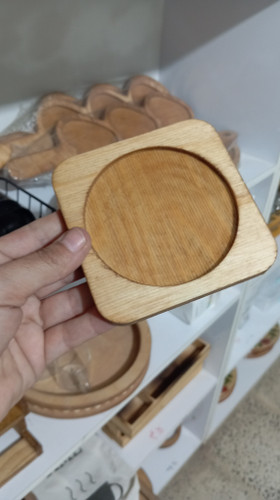 کفی چوبی روغن ریز گرد